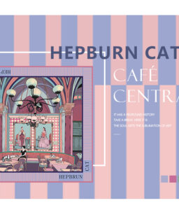 Hepburn Cat écharpe de soie