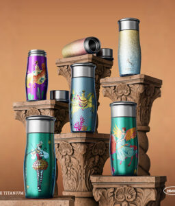 Hepburn Cat-tasse en titane