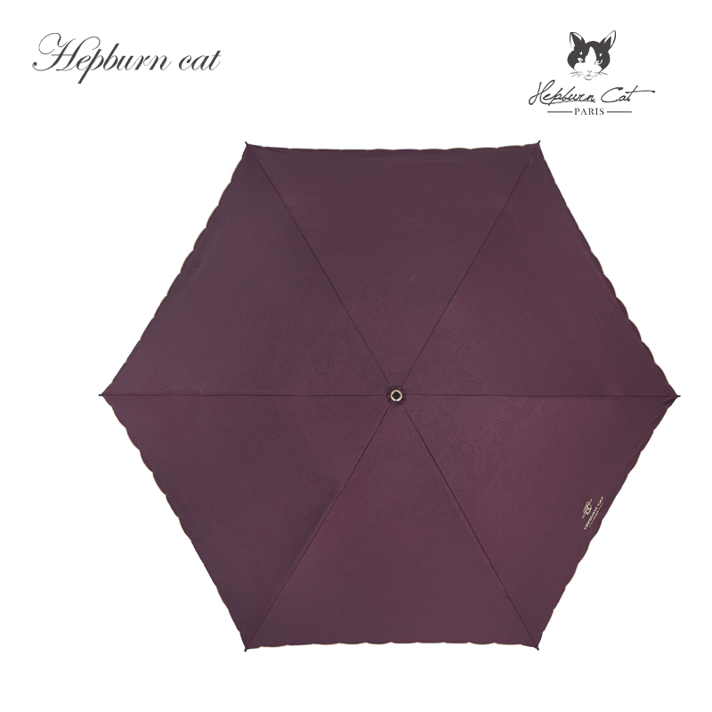 Hepburncat-Parapluie en satin gaufré soyeux de luxe – Image 2