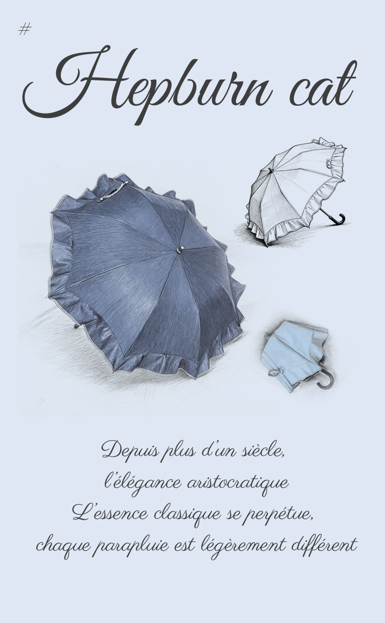 Hepburncat-Parapluie français à broderie rétro – Image 9