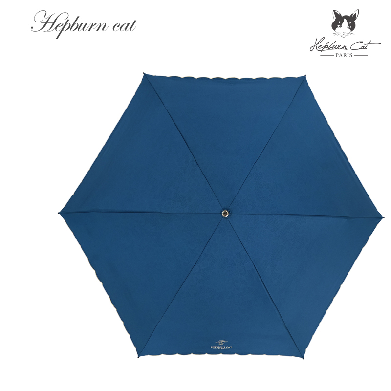Hepburncat-Parapluie en satin gaufré soyeux de luxe – Image 4