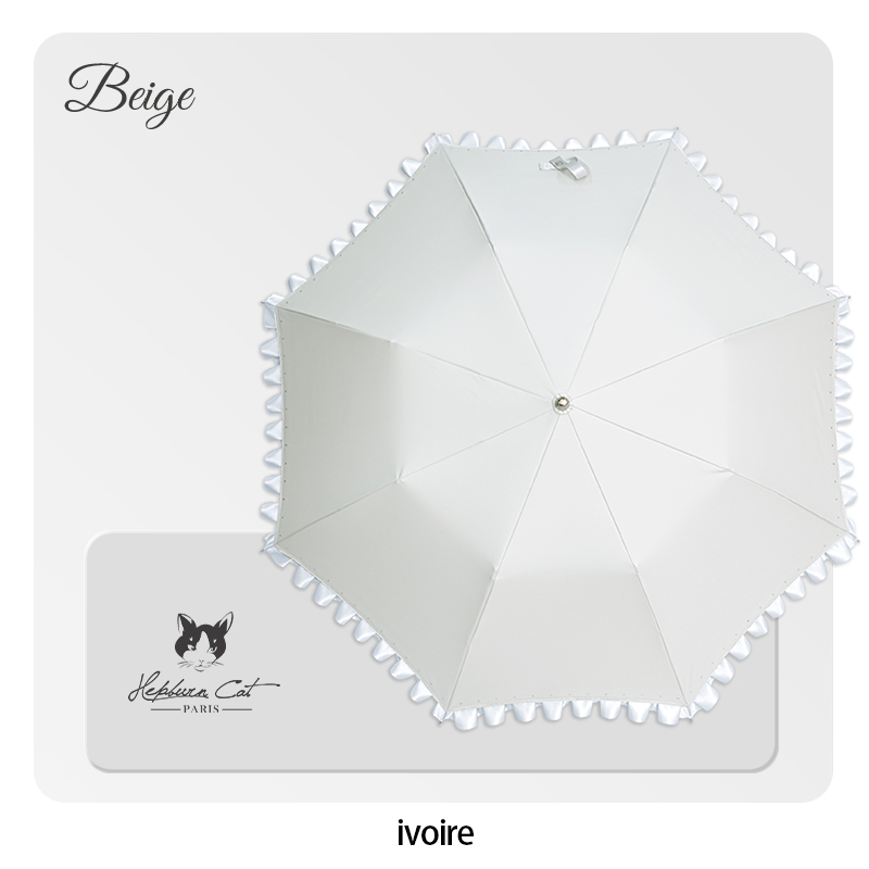 Hepburn Cat-Parapluie Français à Strass et Volants Scintillants – Image 5