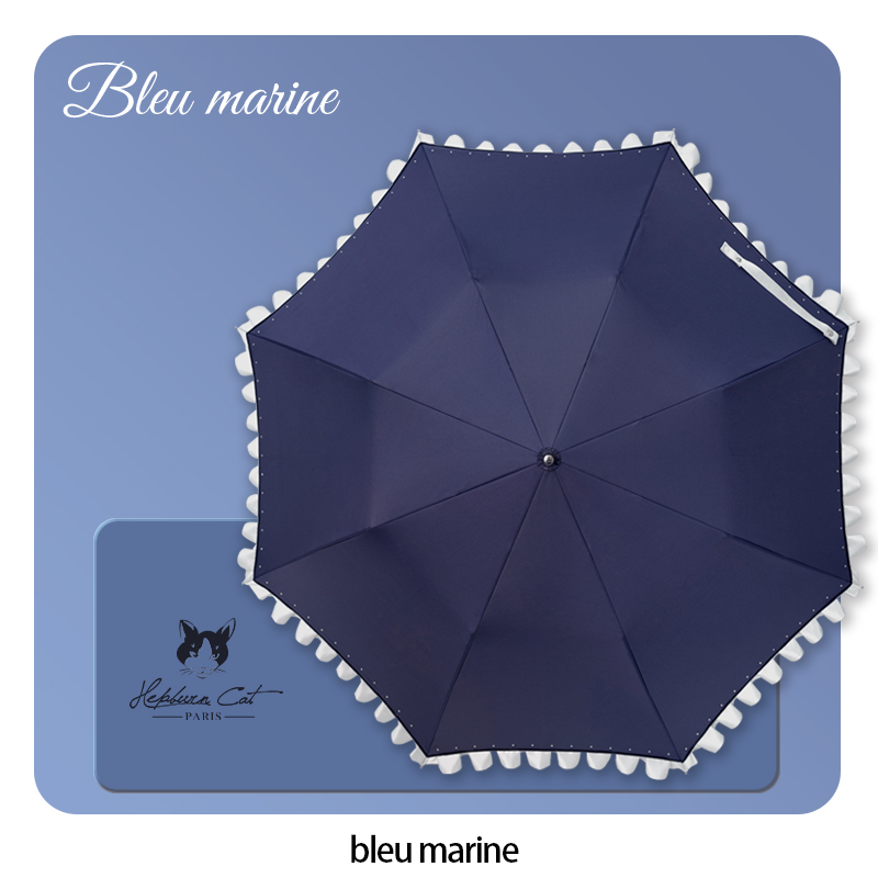 Hepburn Cat-Parapluie Français à Strass et Volants Scintillants – Image 8